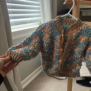 Handmade SOFT Crochet Baby Cardigan